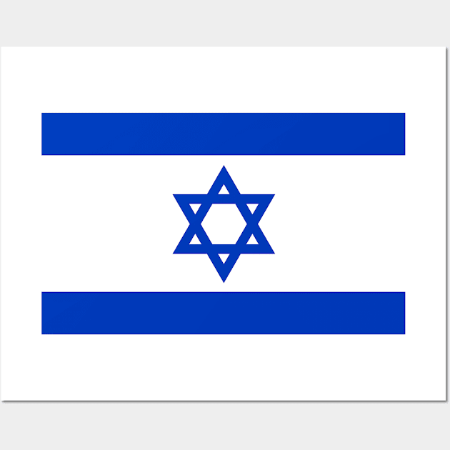 Israel flag Wall Art by Designzz